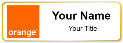 Custom name badges for Orange