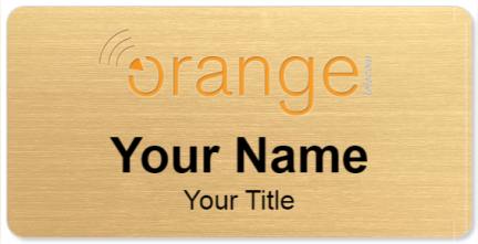 Custom name badges for Orange Telecom