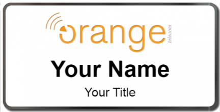 Custom name badges for Orange Telecom