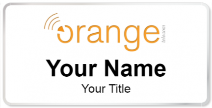 Custom name badges for Orange Telecom