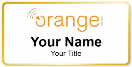 Custom name badges for Orange Telecom