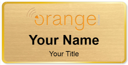Custom name badges for Orange Telecom