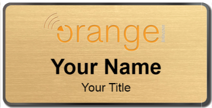Custom name badges for Orange Telecom