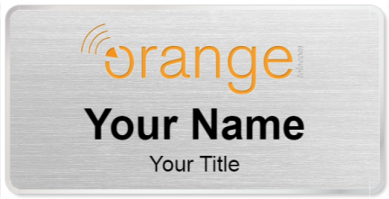 Custom name badges for Orange Telecom