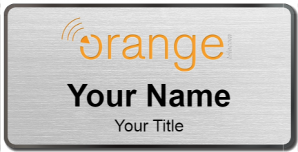Custom name badges for Orange Telecom