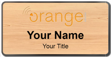 Custom name badges for Orange Telecom