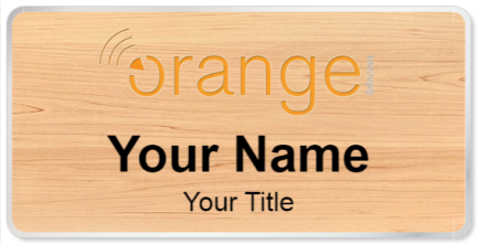 Custom name badges for Orange Telecom