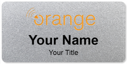 Custom name badges for Orange Telecom