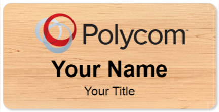 Custom name badges for Polycom