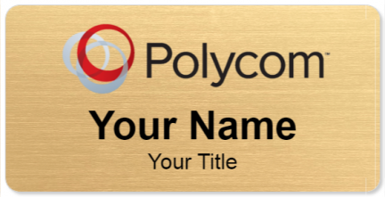 Custom name badges for Polycom