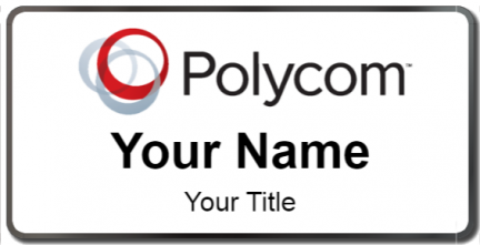 Custom name badges for Polycom