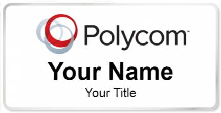 Custom name badges for Polycom