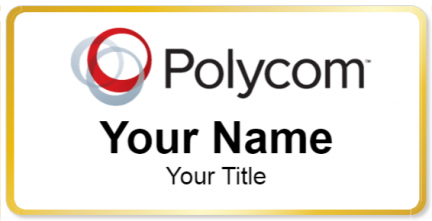 Custom name badges for Polycom