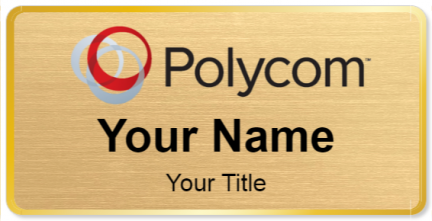 Custom name badges for Polycom