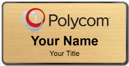 Custom name badges for Polycom