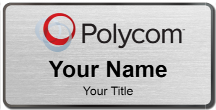 Custom name badges for Polycom