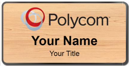 Custom name badges for Polycom