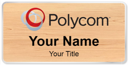 Custom name badges for Polycom