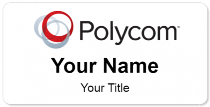 Custom name badges for Polycom