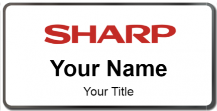 Custom name badges for Sharp