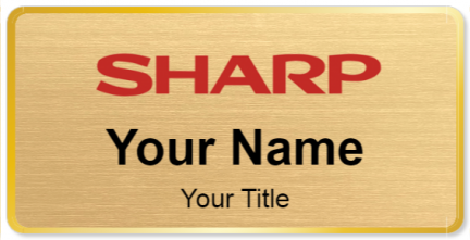 Custom name badges for Sharp