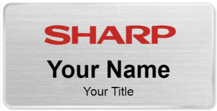 Custom name badges for Sharp