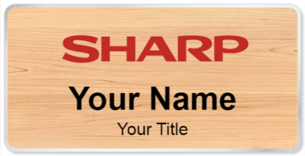 Custom name badges for Sharp