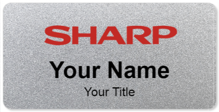 Custom name badges for Sharp