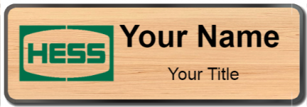 Custom name badges for Hess