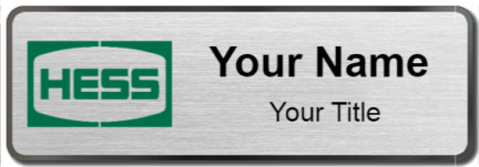 Custom name badges for Hess
