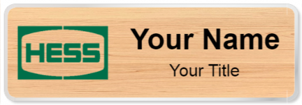Custom name badges for Hess