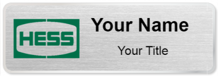 Custom name badges for Hess