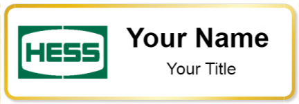 Custom name badges for Hess