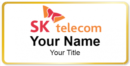 Custom name badges for SK Telecom