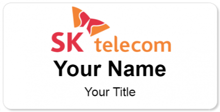 Custom name badges for SK Telecom