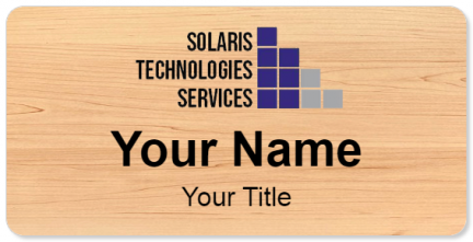 Custom name badges for Solaris Technologies Services