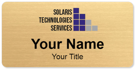 Custom name badges for Solaris Technologies Services