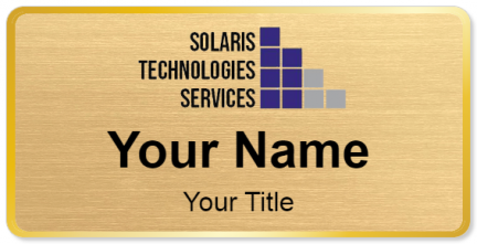 Custom name badges for Solaris Technologies Services