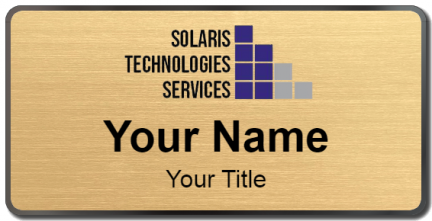 Custom name badges for Solaris Technologies Services