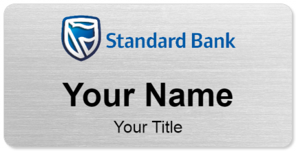 Custom name badges for Standard Bank