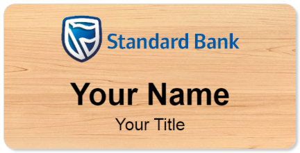 Custom name badges for Standard Bank