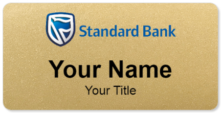 Custom name badges for Standard Bank