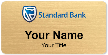 Custom name badges for Standard Bank