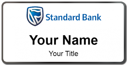 Custom name badges for Standard Bank