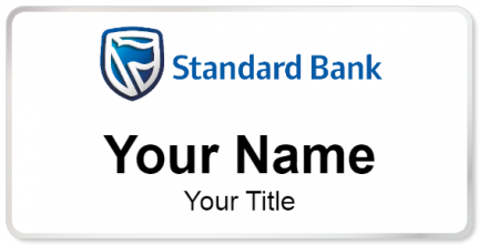 Custom name badges for Standard Bank