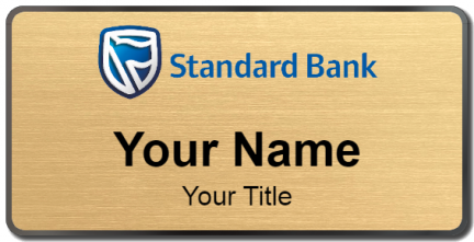 Custom name badges for Standard Bank