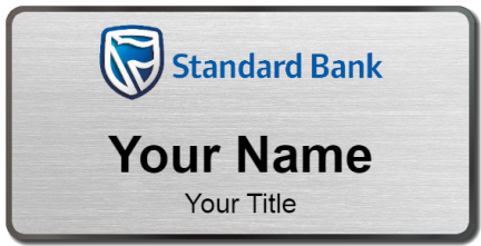 Custom name badges for Standard Bank