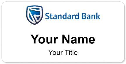Custom name badges for Standard Bank