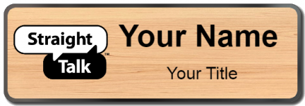 Custom name badges for Straight Talk
