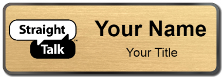 Custom name badges for Straight Talk